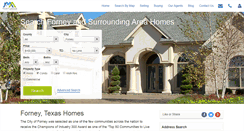 Desktop Screenshot of forneytxhomes.com